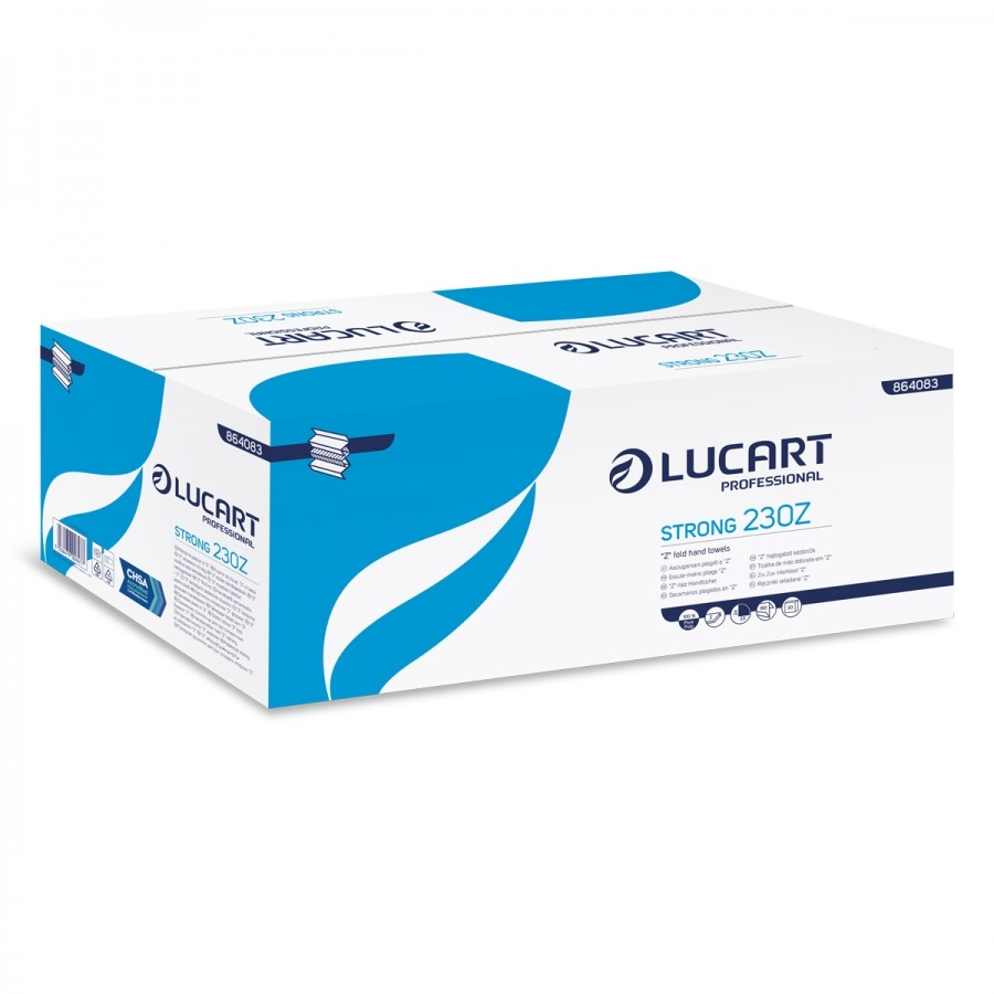 x3000 Lucart Strong 230z 2ply Z Fold Hand Towels