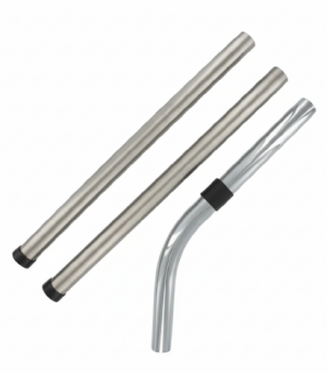 Universal Chrome Steel Bent End & Extension Pipe Kit 32mm