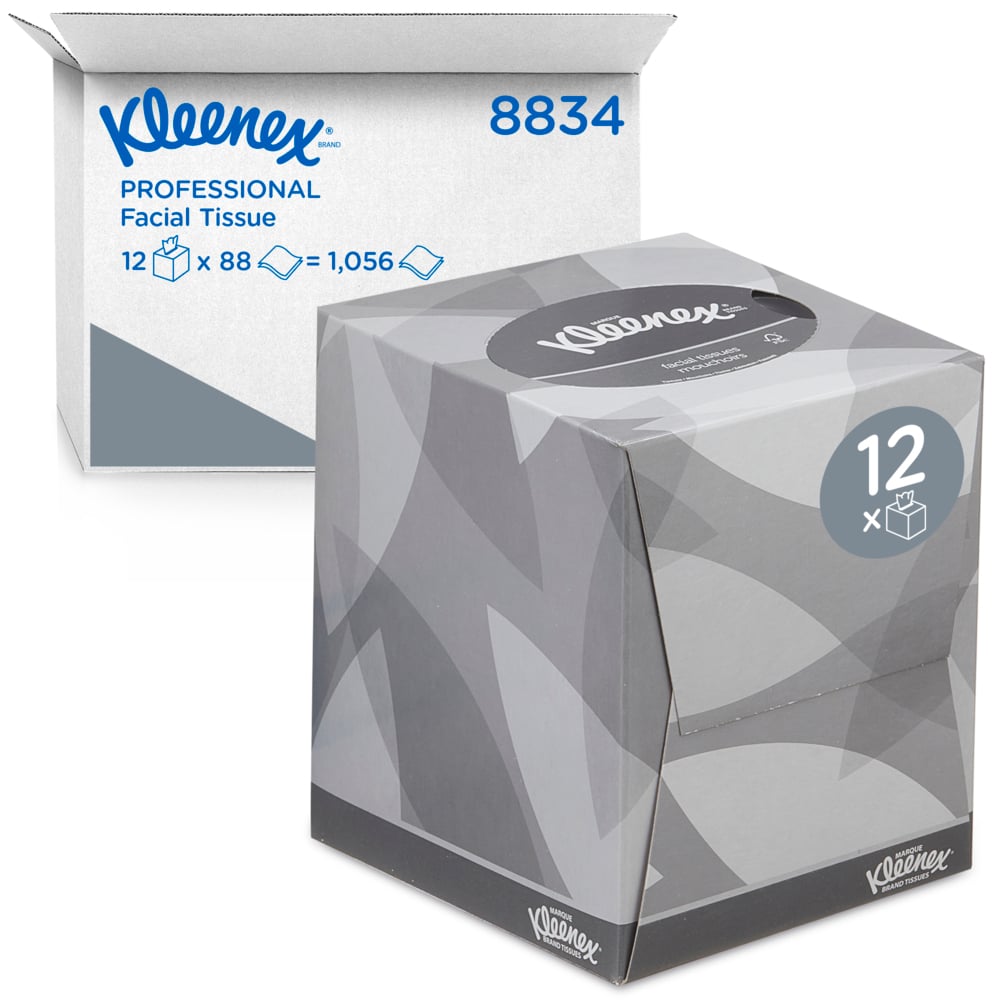 x1080 Kimberly Clark Kleenex Cube Facial Tissue